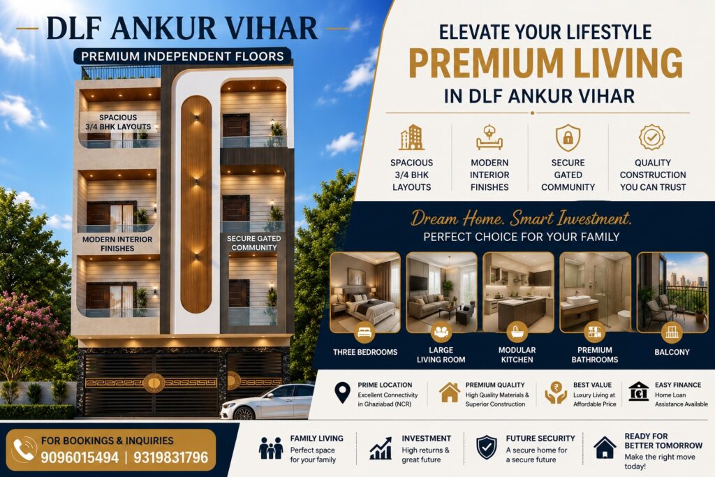 Luxury Homes Within Your Budget at DLF Ankur Vihar Venture