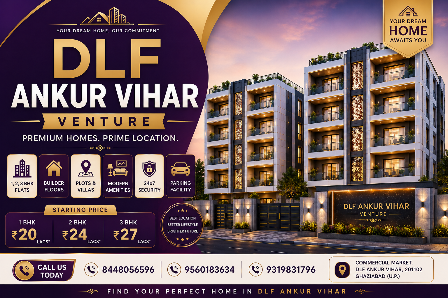Builder Floor for Sale in Ankur Vihar Ghaziabad