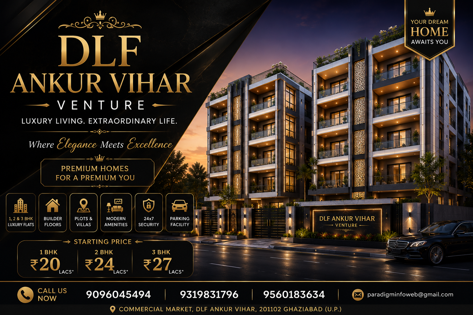 Buy Ready to Move 2 BHK Flat in DLF Ankur Vihar