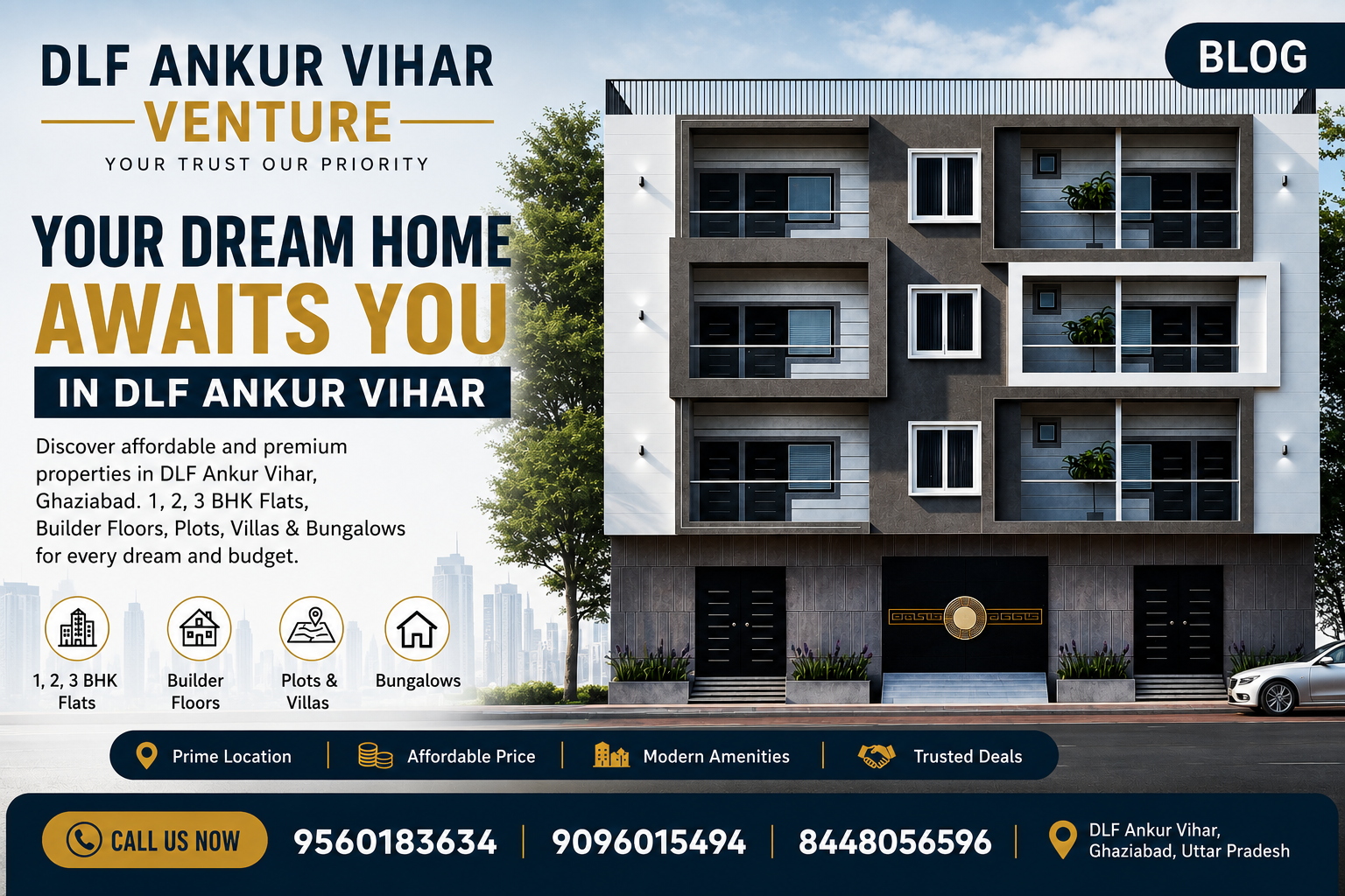 Affordable 1 BHK Flats in DLF Ankur Vihar