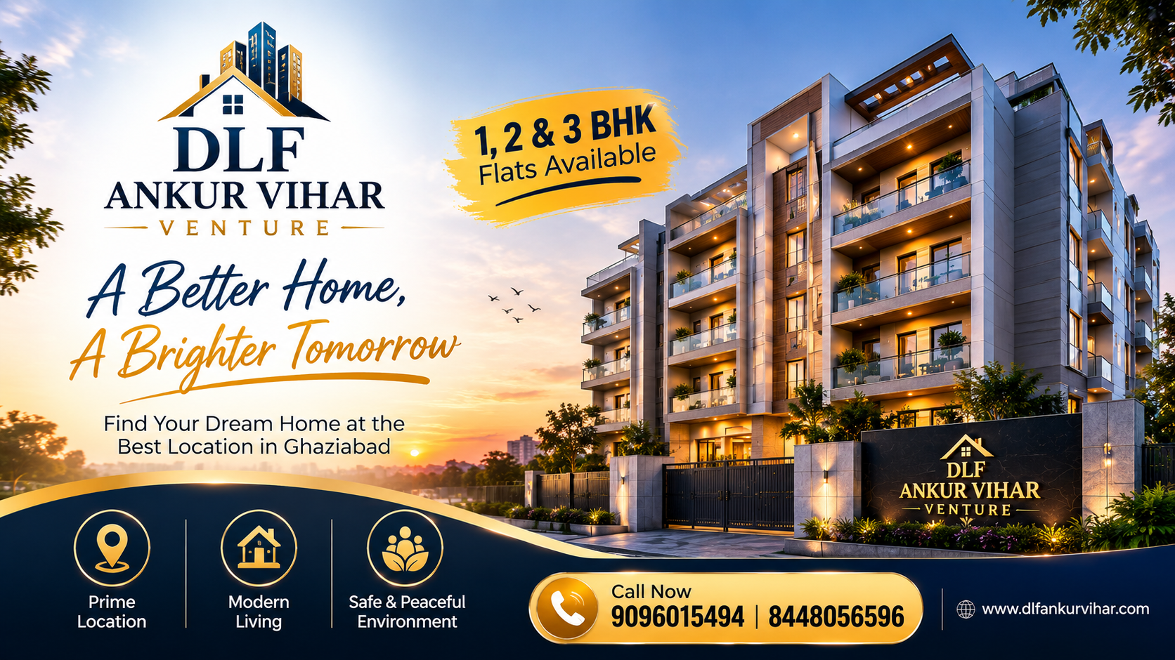 Low Budget Flats in DLF Ankur Vihar ☎ 8448056596