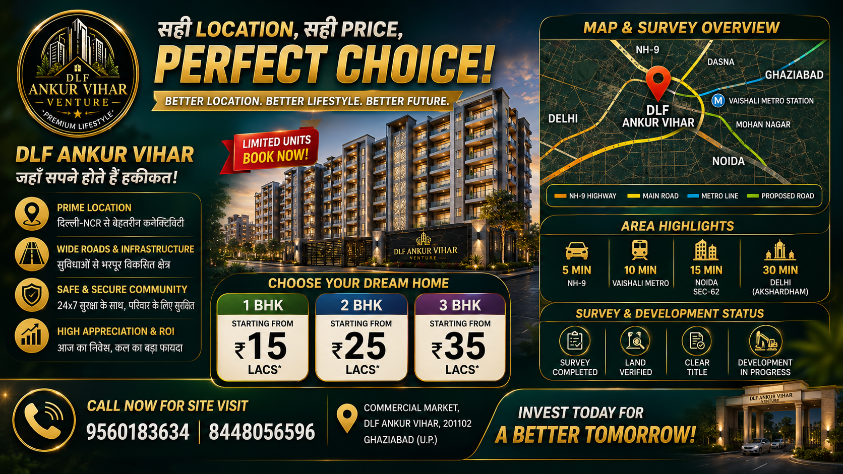 DLF Ankur Vihar Ghaziabad Location, Map and area survey plot