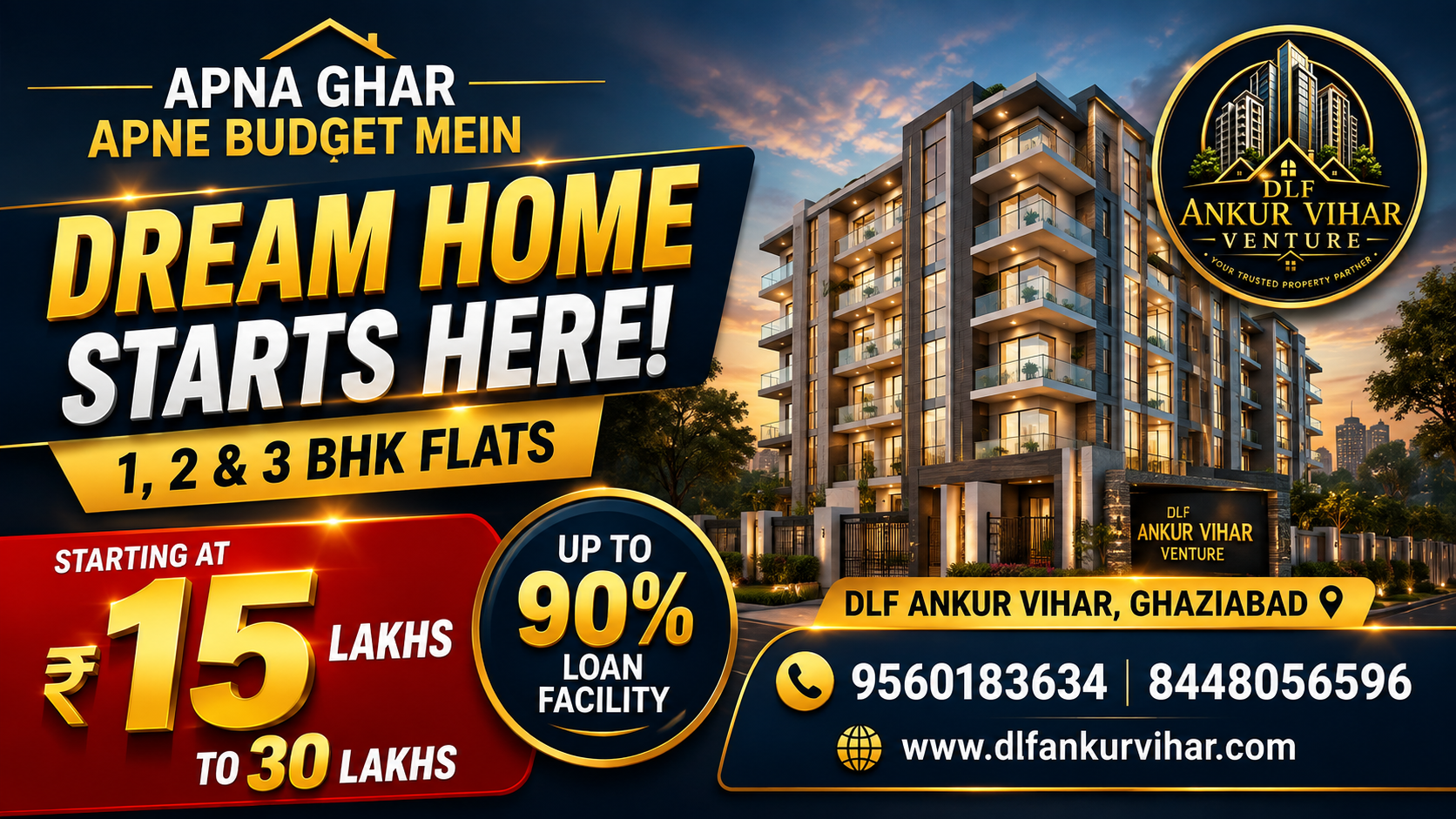 Cheapest Flats in DLF Ankur Vihar Ghaziabad