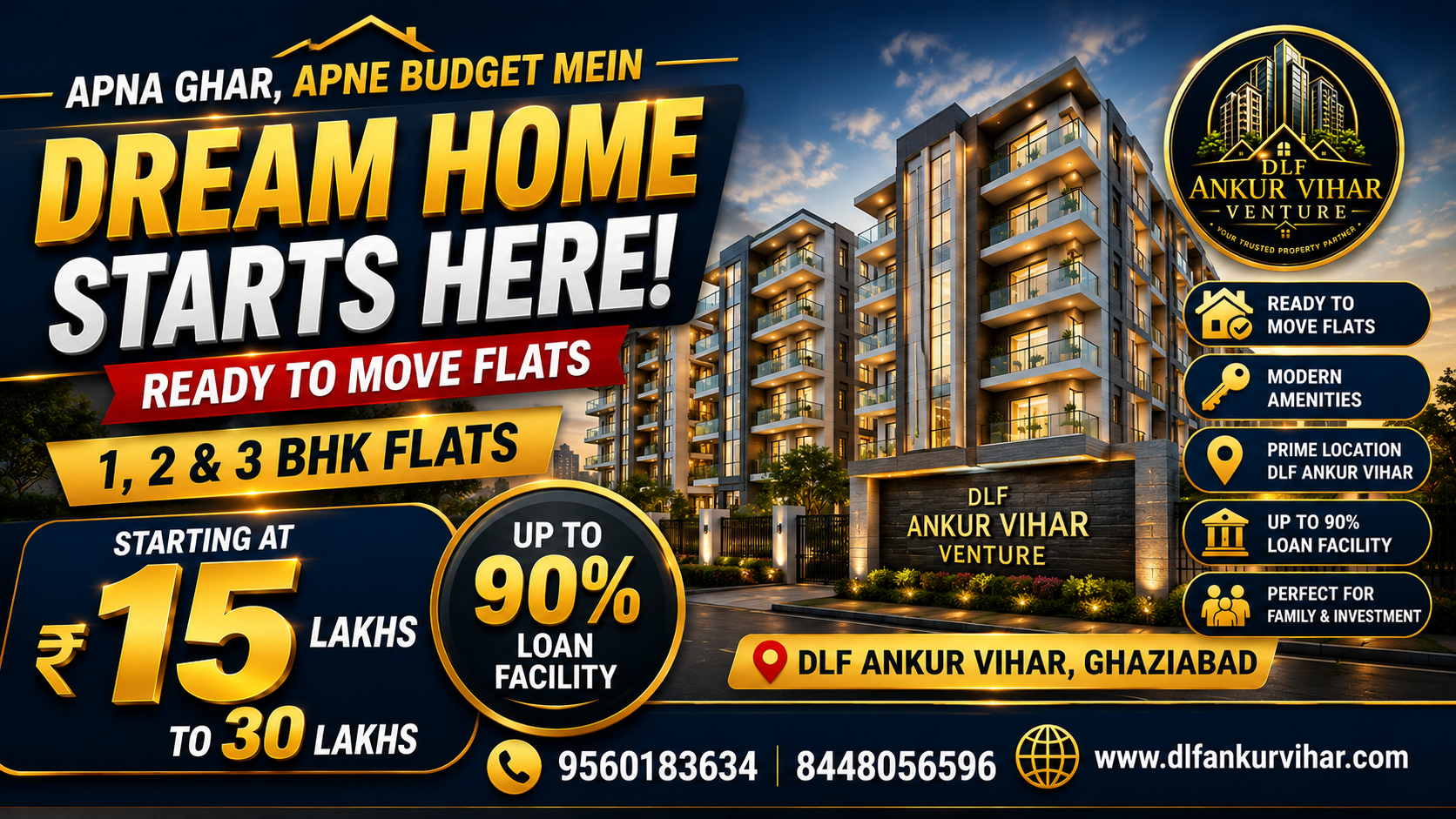Ready-to-Move Flats in DLF Ankur Vihar Ghaziabad