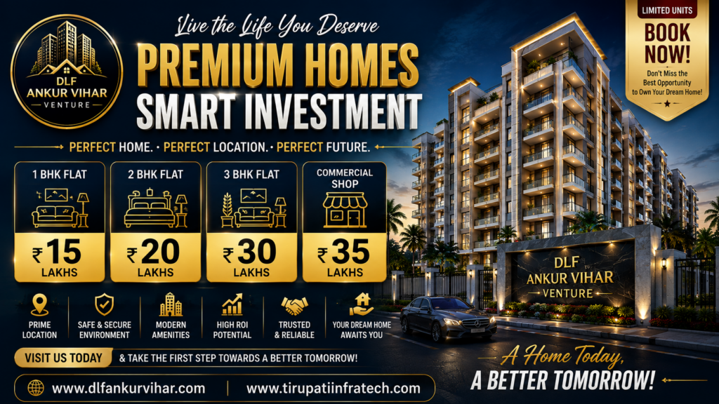 3 BHK Flats in DLF Ankur Vihar Near Metro Station