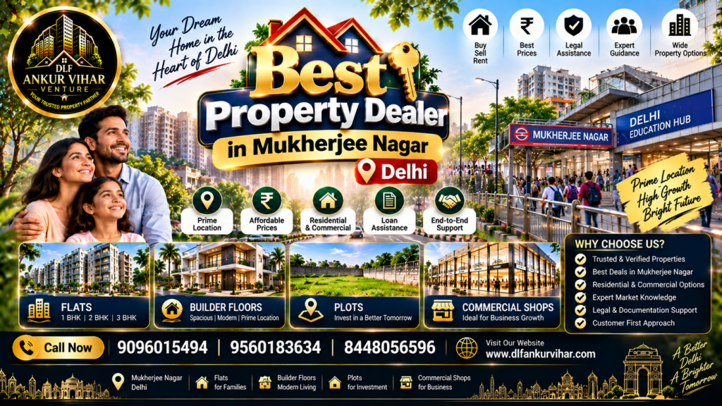 Best Property Dealer in Mukherjee Nagar Delhi