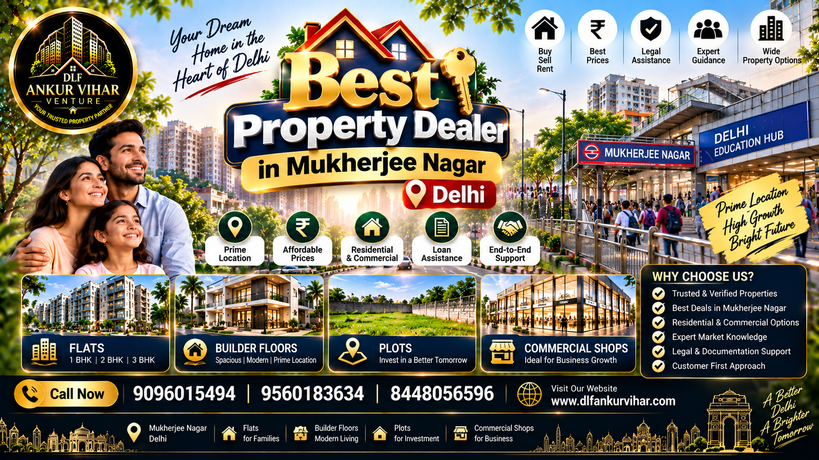 Best Property Dealer in Mukherjee Nagar Delhi | List & Reviews