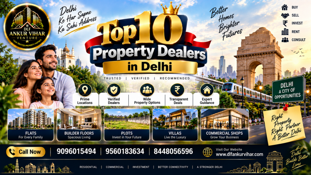 Top 10 Property Dealers in Delhi
