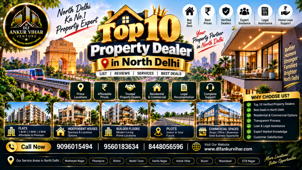 Top Property Dealers in North Delhi